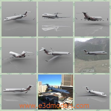 3d model the plane in commercial usage - This is a 3d model of the plane in commercial usage,which is the digital model in the real world.