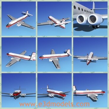 3d model the plane in northwest of Canada - THis is a 3d model of the plane in Northwest of Canada,which had designed a practical jetliner and proven it flight worthy in test. A lot of attention was received by companies wanting the airplane.