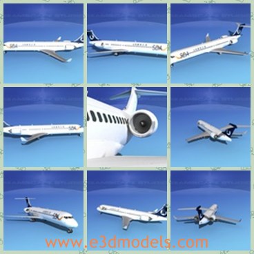 3d model the plane in Shandong airline - This is a 3d model of the plane in Shandong airline,which was a key part of China