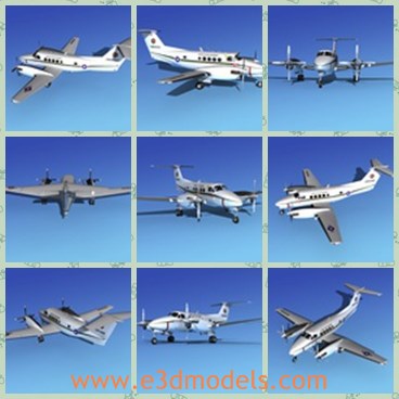 3d model the plane in USA - THis is a 3d model about the plane in USA,which is modern and made with good quality.