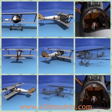 3d model the plane made by Rudolph - This is a 3d model of the plane made by Rudolph,which was a bit heavier than the standard built wood and fabric construction. The resulting Pfalz was strong and maneuverable but was labor intensive to build and expensive.