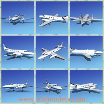 3d model the plane made for commercial purpose - THis is a 3d model of the plane made for commercial purpose,which was  developed from a gradual design development from the original twin engine Beechcraft Twin Bonanza.and Queen Air.