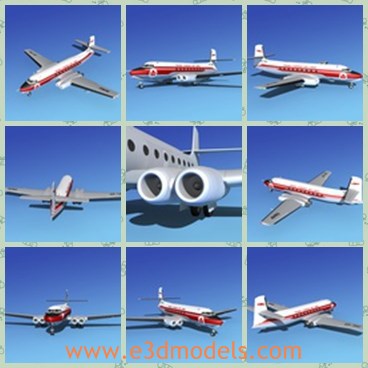 3d model the plane made in Canada - This is a 3d model of the plane made in Canada,which is modern and made for VIP members. A lot of attention was received by companies wanting the airplane and Howard Hughes offered to build it under license to give Avro Canada the production capability it lacked.