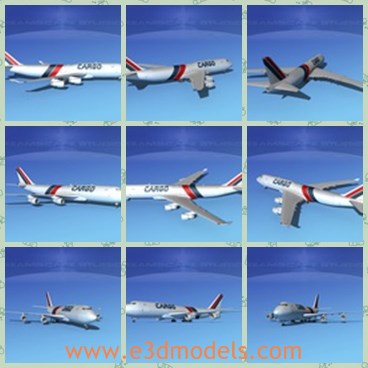 3d model the plane of Boeing - This is a 3d model of the plane of Boeing,which is modern and common in the commercial purpose.