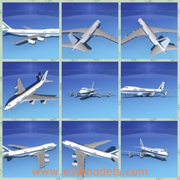 3d model the plane of France - This is a 3d model of the plane of France,which is modern and safe.Many countries in the world use is in terms of commercial purpose.