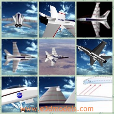 3d model the plane of Nasa - This is a 3d model of the plane of Nasa,which is the commercail type made by Boeing company.The X-53 Active Aeroelastic Wing AAW development program is a completed research project that was undertaken jointly by the Air Force Research Laboratory AFRL, Boeing Phantom Works and NASA's Dryden Flight Research Center.
