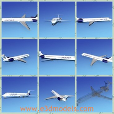 3d model the plane with passengers - This is a 3d model of the plane with passengers,which is the civilian airplane for commercial purpose.The model  was built in 9 different versions and variants by three major aircraft firms.