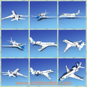 3d model the plane with twin engines - This is a 3d model of the plane with twin engines,which is modern.The C-38 is used for courier and VIP personnel transport aircraft.