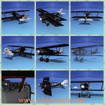 3d model the plane with white tail - THis is a 3d model of the plane with white tail,which is black and the popular fighter during the ww2.The plane  was developed by Rudolph Gehringer as a new fighter design.