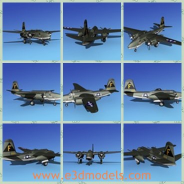 3d model the russia plane - Thi is a 3d model of the Russia plane,which is designed to carry light bomb loads in a tactical bombing role.
