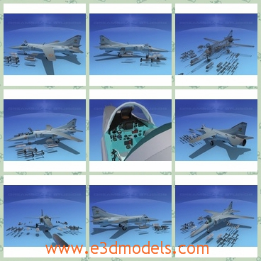 3d model the russian jet - This is a 3d model of the Russia jet,which is the serious fighter of Russia.The model is useful and powerful in the military.