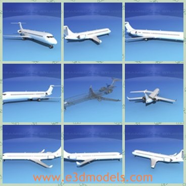 3d model the unmarked plane - THis is a 3d model of the unmarked plane,which is large and with twin engines.The aircraft was a key part of China