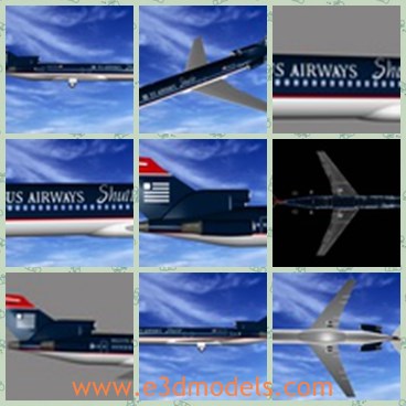 3d model the US airway - This is a 3d model of the US airway,which is made for commercial purpose.