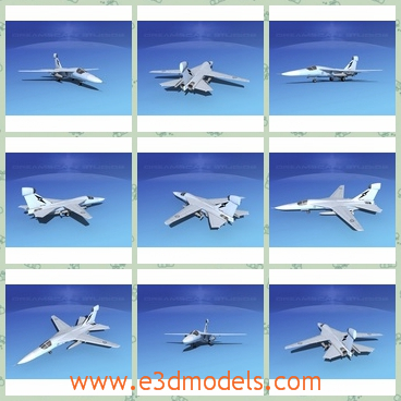 3d model the white fighter - This is a 3d model about the white fighter,which is more accurate and deadly, the electronic warfare aircraft was developed to counter this threat.