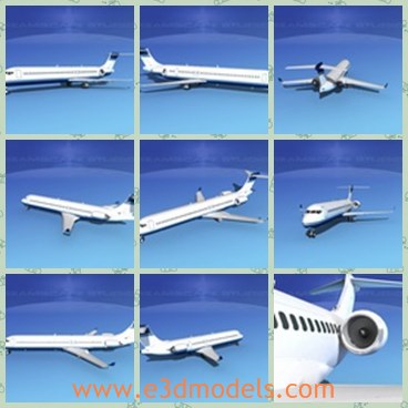 3d model the white plane - This is a 3d model of the white plane,which is made for private use. The aircraft was a key part of China
