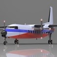 3d model the airplane for commercial purpose