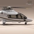 3d model the plane AW109