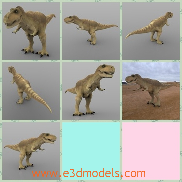 3d model the baby dinosaur - This is a 3d model of the baby dinosaur,which is the image of the real one.The model is one of the dinosaurs most often featured in popular culture around the world.