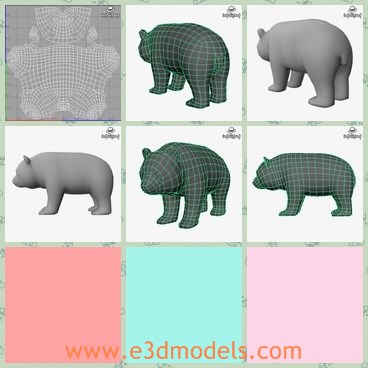 3d model the panda - This is a 3d model of the panda,which is lovely and rare in the world.The panda is the first-class animal in China,which is also the gift for other countries.