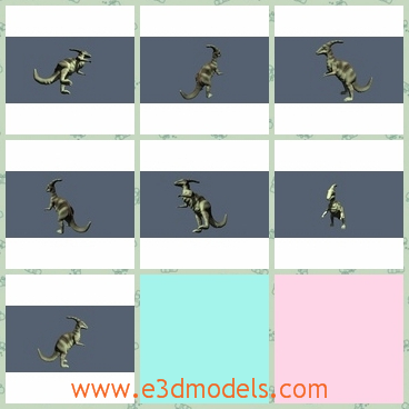 3d model the statue of the dinosaur - This is a 3d model of the statue of the dinosaur,which is small and dangerpus.