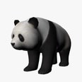 3d model the panda and the bear