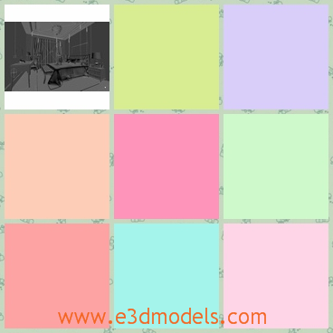 3d model a bedroom in the hotel - This is a 3d model about a bedroom in the hotel,which is covered in gray color.The commodious room is enough for two people to live.