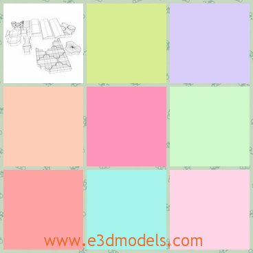 3d model of concrete tiles - This 3d model is about some concrete tiles. There are different types of tiles which are suitable for all roofs.