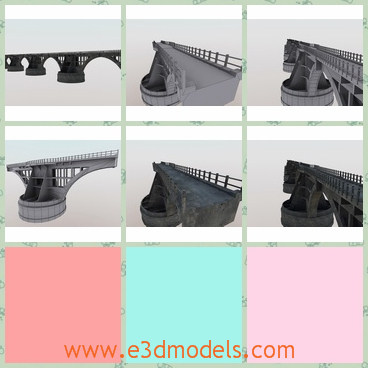 3d model of Rio Branco bridge - This 3d model is about an awesome brazilian bridge located at the state of Mato Grosso do Sul. It originally is a railroad and it is very long and wide.