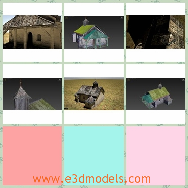 3d model of Saint Magdalena church - This is a 3d model of the famous Saint Magdalena church. All the materials are standard and can be rendered with the renderer you choose.