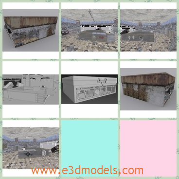 3d model the abandoned store - This is a 3d model of the abandoned store,which is broken and ruined.The model is staying far away from city.