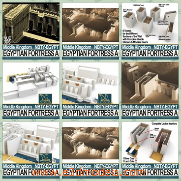 3d model the ancient fortress - This is a 3d model of the ancient fortress,which is a castle.The model is the Egyptian style.
