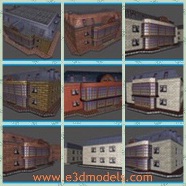 3d model the apartment - This is a 3d model of the apartment,which is a set of house/apartments models.4 variations of meshes and 5 variations of textures.