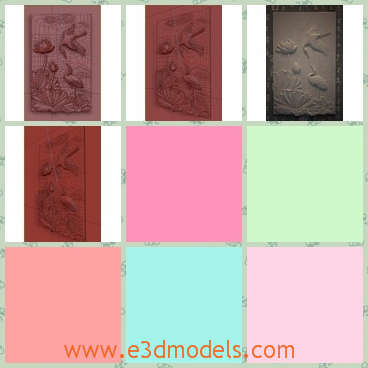3d model the asian panel - This is a 3d model of the Asian panel,which is special and popular.The model is the popular matter of Asian countries.