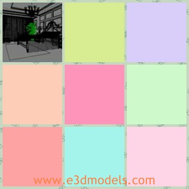 3d model the bedroom - This is a 3d model of the bedroom,which is luxury and elegant.The model is popular in the living room.