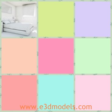 3d model the bedroom - This is a 3d model of the bedroom,which is modern and elegant.The model is spacious and popular in life.