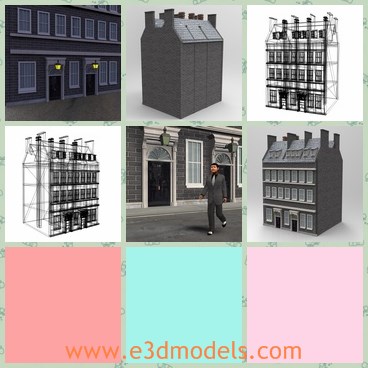 3d model the british building - This is a 3d model of the British building,which is colloquially known in the United Kingdom as &quotNumber 10", is the headquarters of Her Majesty's Government and the official residence and office of the First Lord of the Treasury.