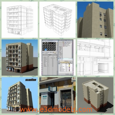 3d model the building - This is a 3d model of the building.which was created as the hotel in the commercial zone.The model is not high.