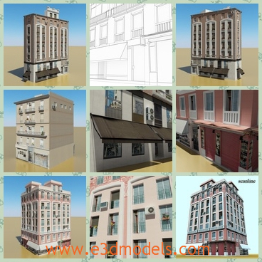 3d model the building as a hotel - This is a 3d model of the building as a hotel,which is built recently and in high quality.