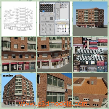 3d model the building for different uses - This is a 3d model of the building,which is built for different uses.Such as there can set up a shore,a hotel,an office,etc.