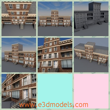 3d model the building in modern style - This is a 3d model of the building in modern style,which is high and great.The model is built for the hotel use.