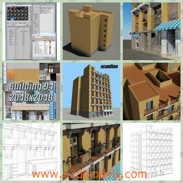 3d model the buildings - This is a 3d model of the buildings in the new zone,which are linked to the shops and commercial zones.