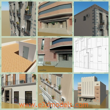 3d model the buildings ready to sell - This is a 3d model of the buildings ready to sell,which is commodious and the arrangements in the buildings are glorious.