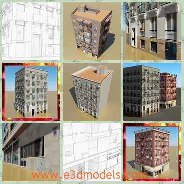 3d model the buildings with detailed arrangements - This is a 3d model of the buildings with detailed arrangements,which are luxury and expensive.