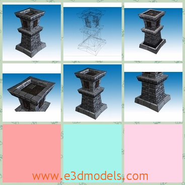 3d model the castle - This is a 3d model of the castle,which is made in medieval time.The model is made in stone and bricks.