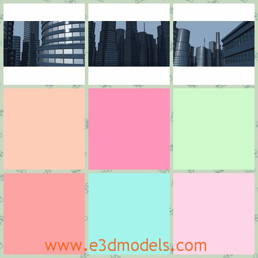 3d model the city building - This is a 3d model of the city building,which is high and grand.The model is the urban scene.