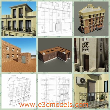 3d model the collection of the buildings - This is a 3d model of the collection of the buildings,which are luxury and expensive to buy one of the them.