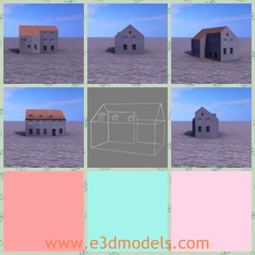 3d model the European building - This is a 3d model of the old European building,which is the abandoned and old house made with steel and concrete materials.