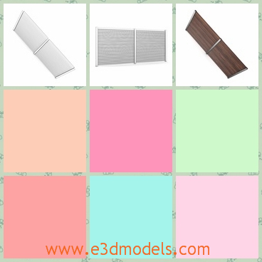 3d model the fence with steel materials - This is a 3d model of the fence with steel materials,which is a now brand of the fence field.