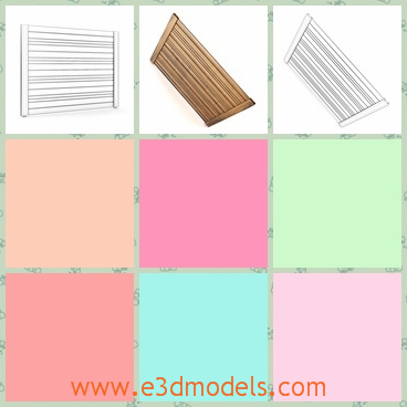 3d model the fence with textures - This is a 3d model of the fence with textures,which are special and the necessary tool of the building.