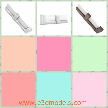 3d model the fence with the stone wall - This is a 3d model of the fence with the stone wall,which is solid and is made in the modern style and the fence is popular.